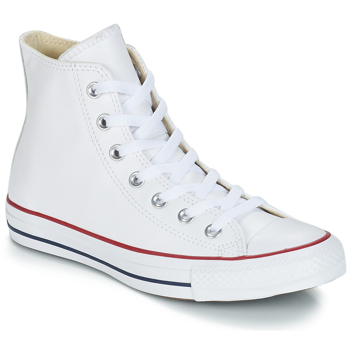 Converse Blanc CHUCK TAYLOR ALL STAR LEATHER HI ypcgd3P