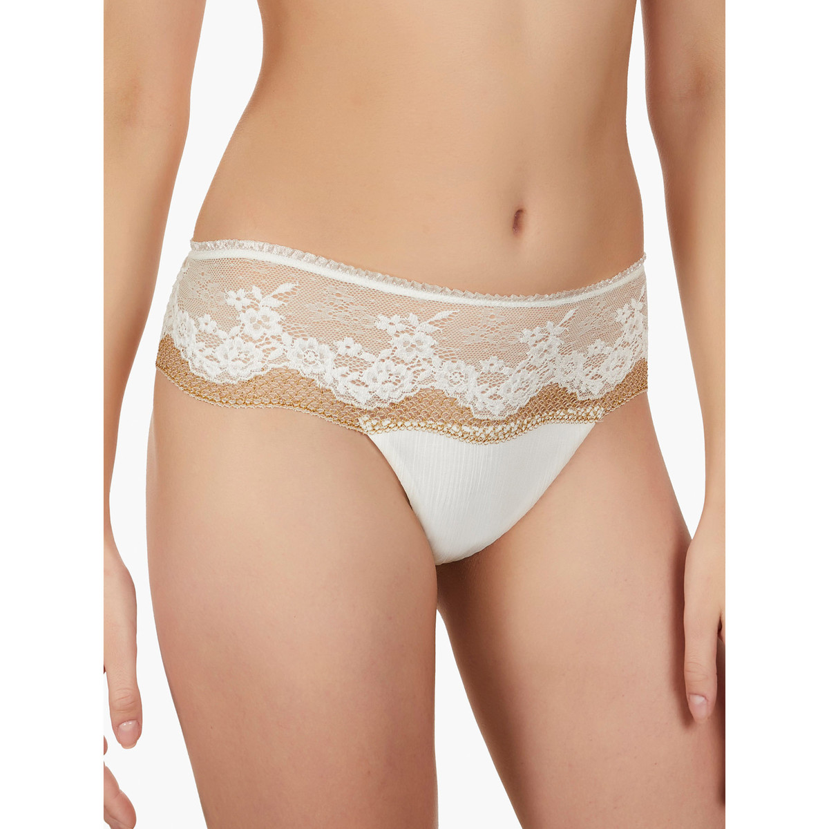 Selmark Blanc Shorty string Camille ivoire WdPQeDBN