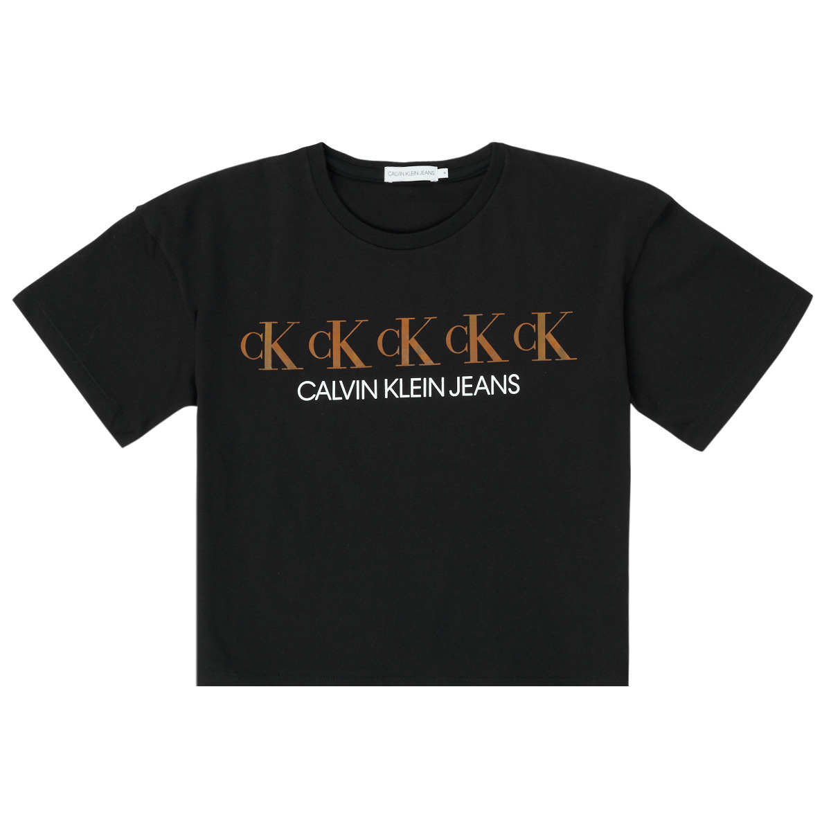 Calvin Klein Jeans Noir CK REPEAT FOIL BOXY T-SHIRT wvLFCUYG