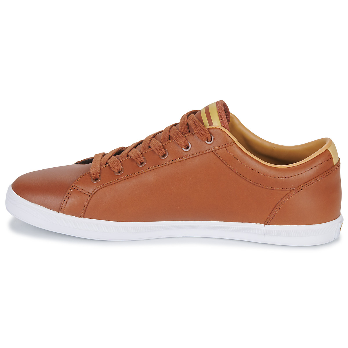 Fred Perry Marron BASELINE LEATHER x5Vrqrud