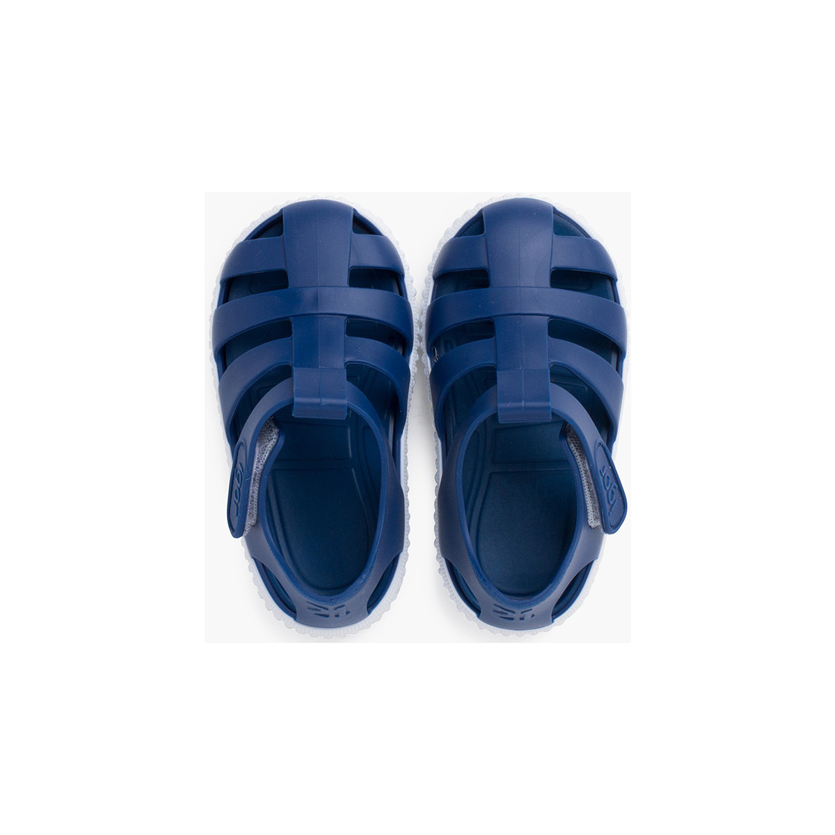 Pisamonas Bleu Sandales plastique type baskets à scratch YKN3ptSJ