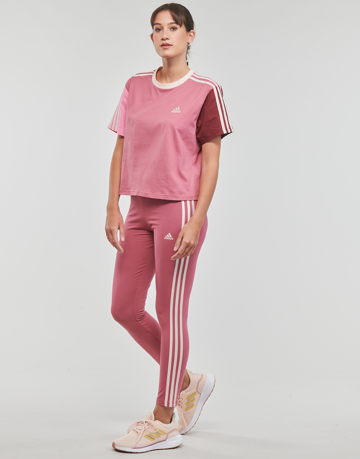 Adidas Sportswear Bordeaux / Rose 3S CR TOP y2FRkV64