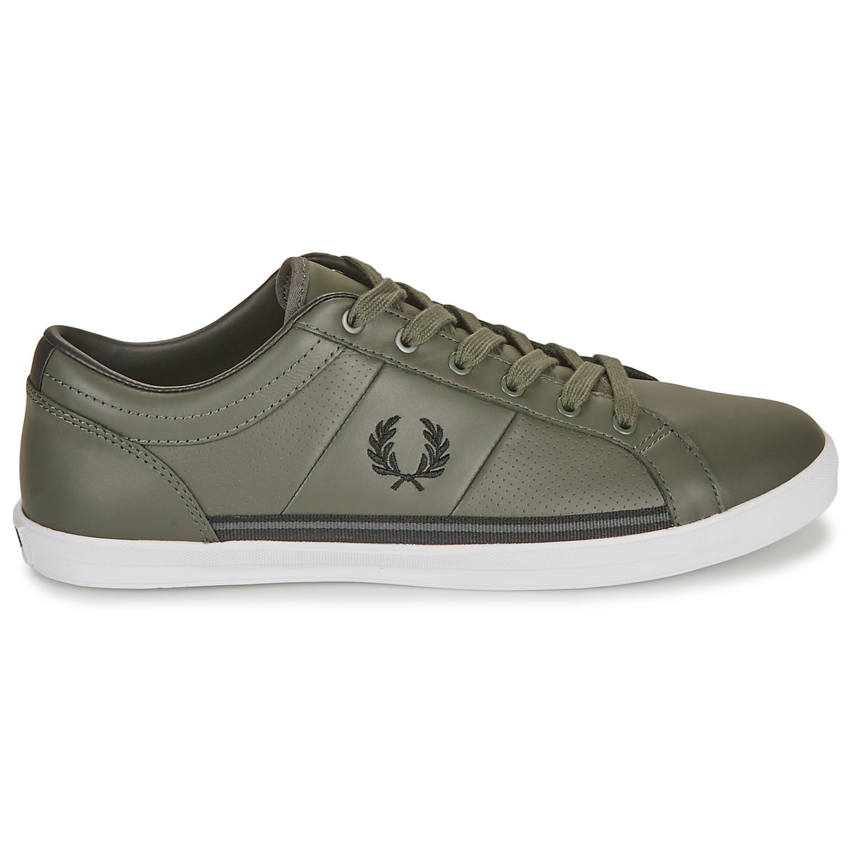 Fred Perry Kaki BASELINE PERF LEATHER xLzDnp2K