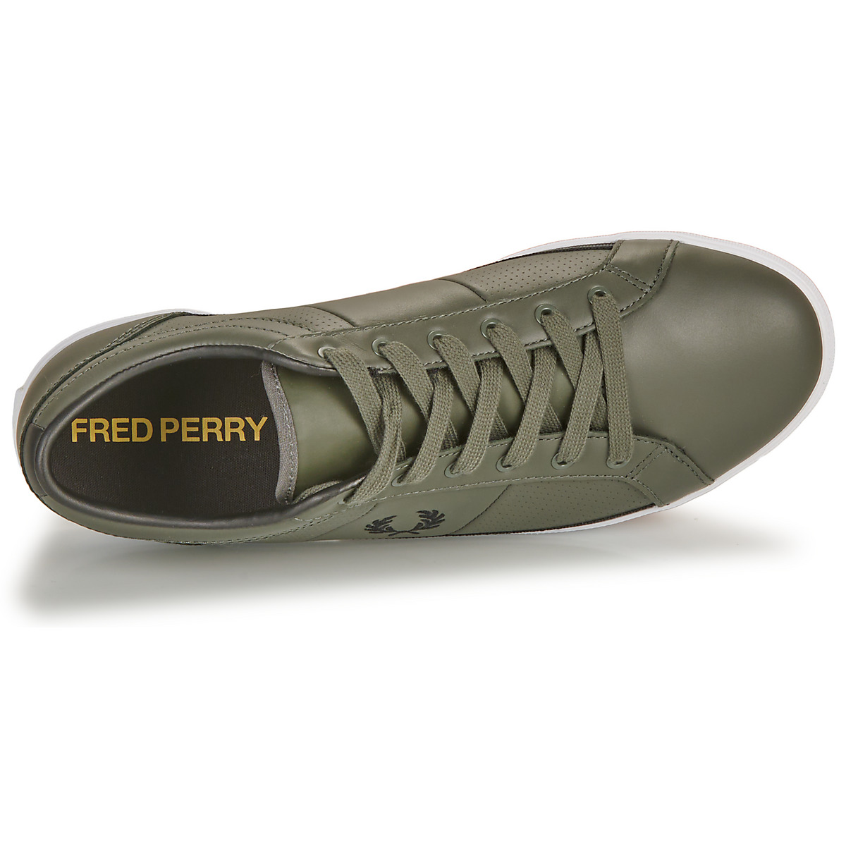 Fred Perry Kaki BASELINE PERF LEATHER xLzDnp2K