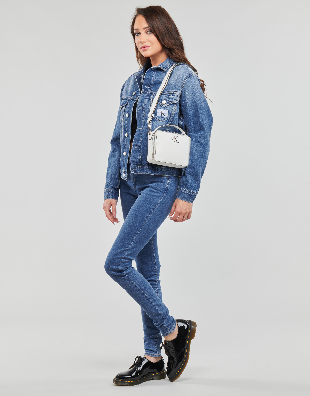 Calvin Klein Jeans Bleu jean REGULAR ARCHIVE JACKET Z1T5L1lG