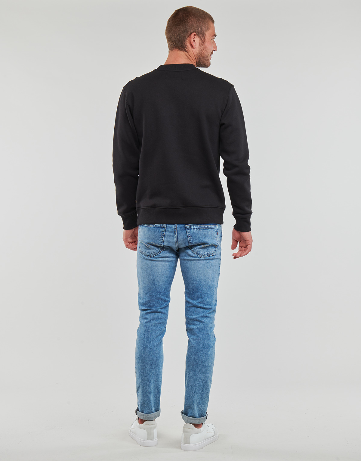 Calvin Klein Jeans Noir MONOLOGO CREW NECK yJK6niqj