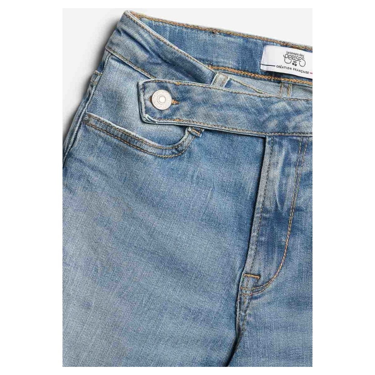 Le Temps des Cerises Bleu Basic 400/14 mom taille haute 7/8ème jeans bleu Vl1kIWB2