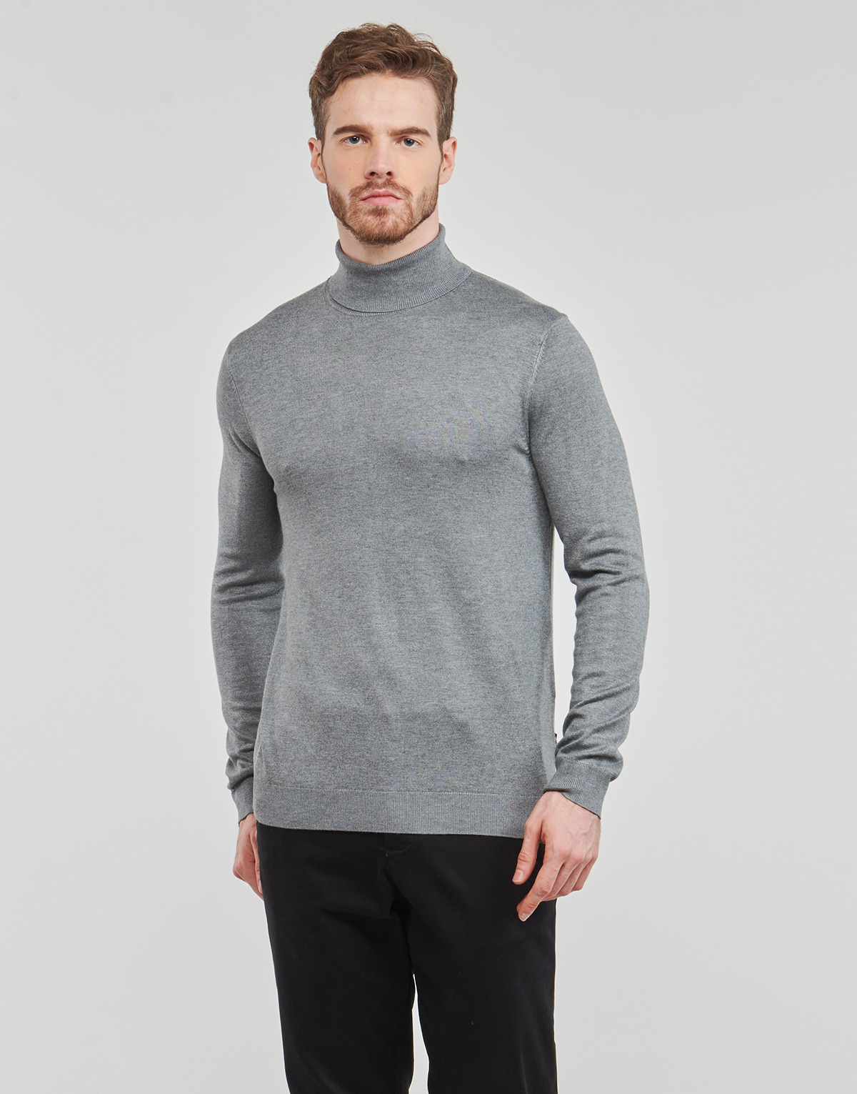 Only & Sons Gris ONSWYLER LIFE REG ROLL NECK KNIT NOOS UGEWvpm4