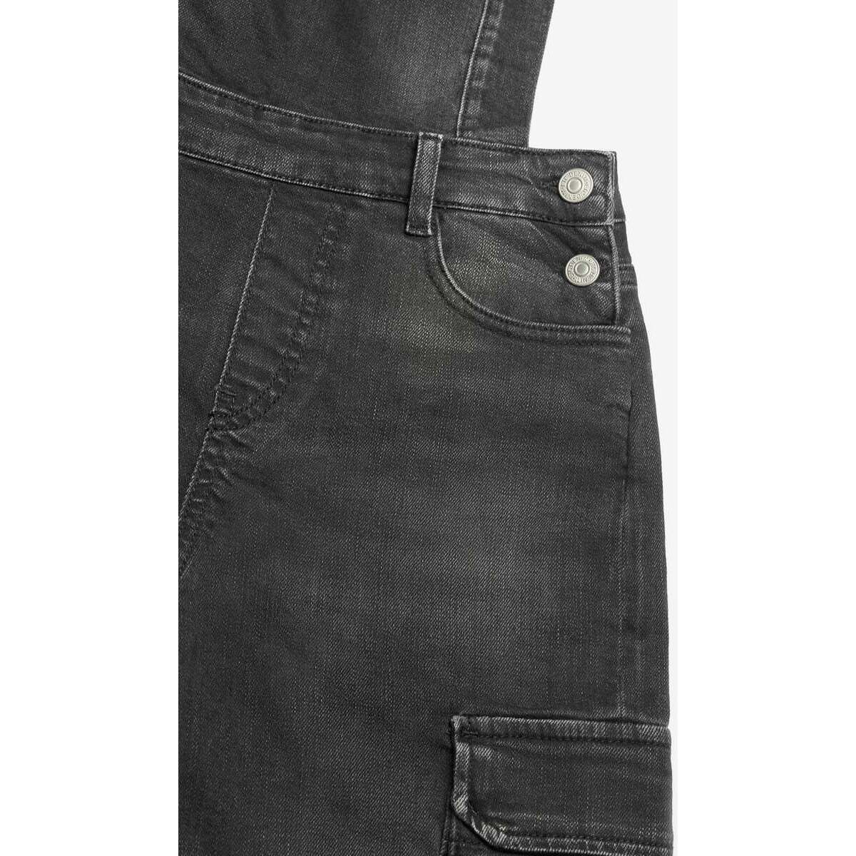Le Temps des Cerises Noir Salopette pantalon camil en jeans noir délavé vjJa16V5