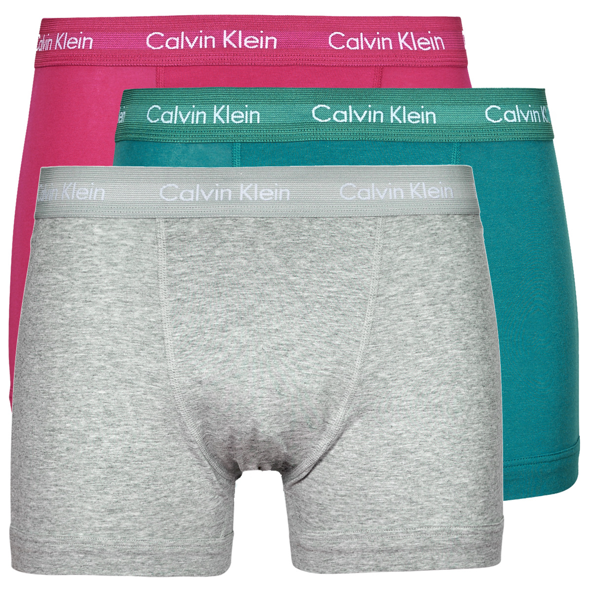 Calvin Klein Jeans Gris / Vert / Violet TRUNK 3PK X3 u8