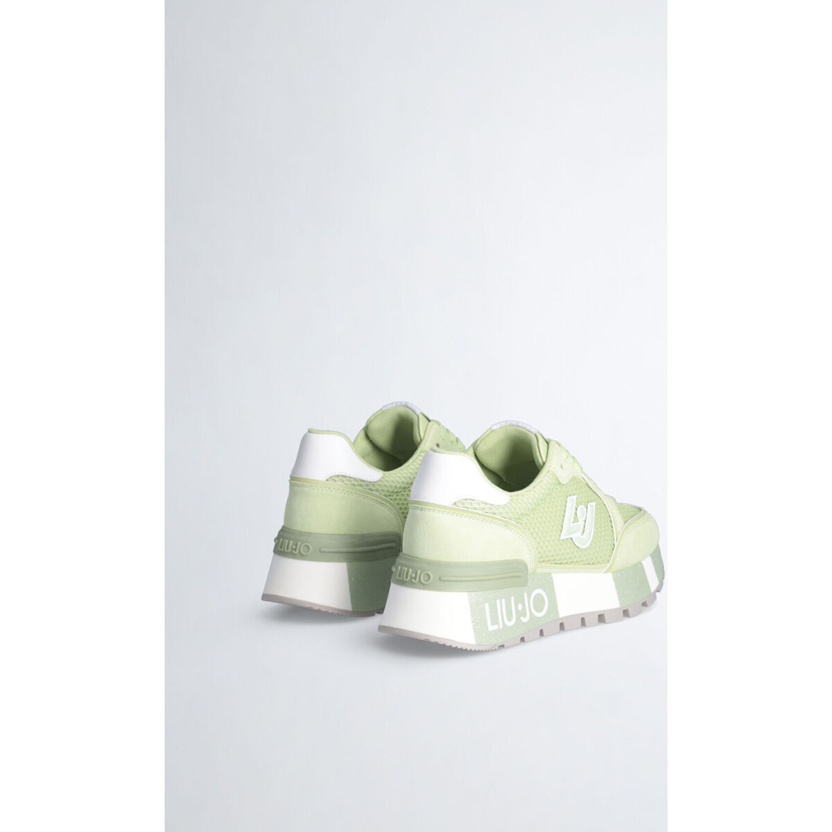 Liu Jo Vert Sneakers à plateforme en daim et maille filet XWjzJckX