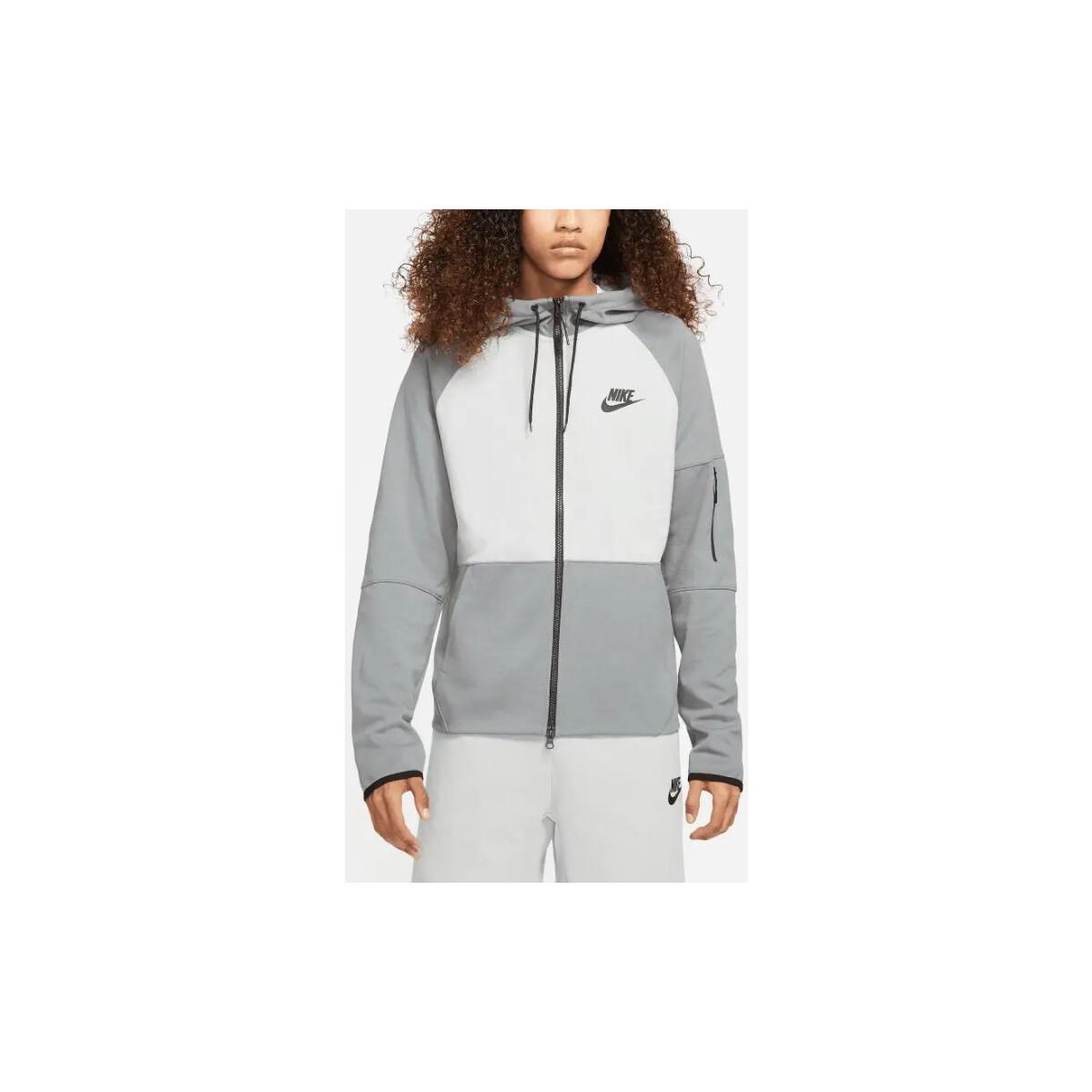 Nike Autres - Sweat zippé - gris et blanc V3iUE6TV