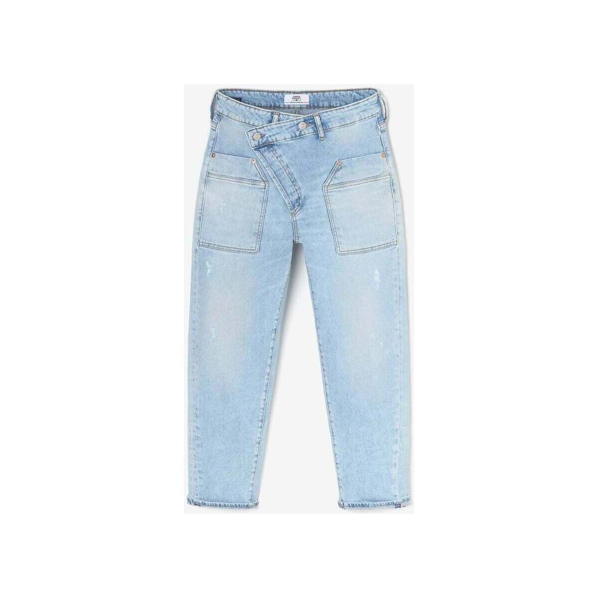 Le Temps des Cerises Bleu Cosy pocket boyfit 7/8ème jeans destroy bleu ZPAxY6xi