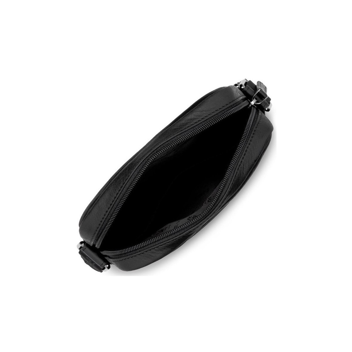 LANCASTER Noir Sacoche bandoulière en cuir ref 27446 Noir 18*23*4 cm U90CFgAC